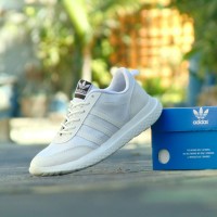 Sepatu Sport Adidas Samba - Full White Putih - Casual Kets Pria Wanita