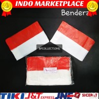 10 pak Bendera Plastik Merah Putih Kemerdekaan Indonesia 17agustus