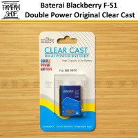 Baterai Clear Cast Double Power Original Blackberry FS1 F-S1 Torch 980