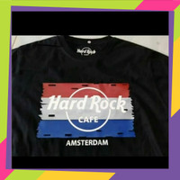 T-shirt baju kaos pria Tumblr HARDROCK CAFE AMSTERDAM