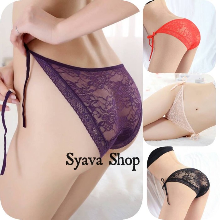 Jual Celana Dalam G String Wanita Renda Fashion Transparan Tali Samping Syava Shop Tokopedia Jual Celana Dalam G String Wanita Renda Fashion Transparan Tali Samping Syava Shop Tokopedia
