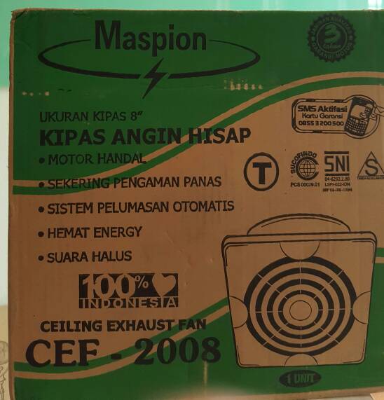 Maspion - Exhaust Fan CEF 2008 ( 8