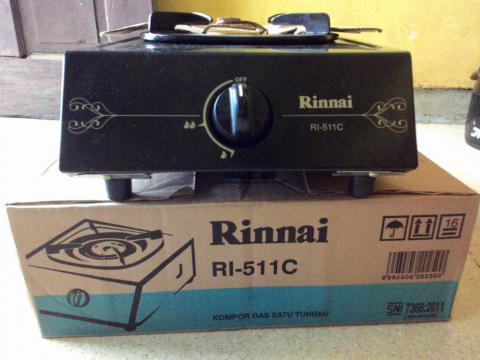 Kompor Gas Rinnai 1 Tungku RI - 511C Asli/Baru