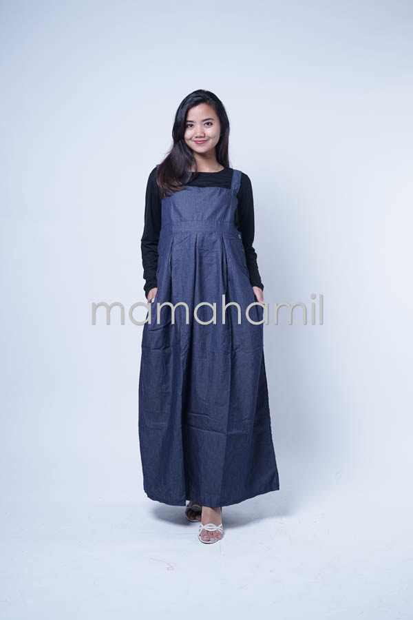 Baju Hamil Overall Hamil Jeans With Inner Kaos Alisya - HO 72