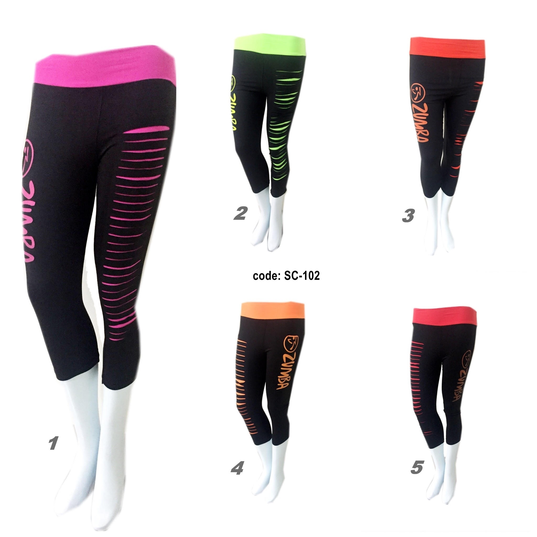 Celana Pendek 7/8 Zumba Ripped Model Robek SC-102