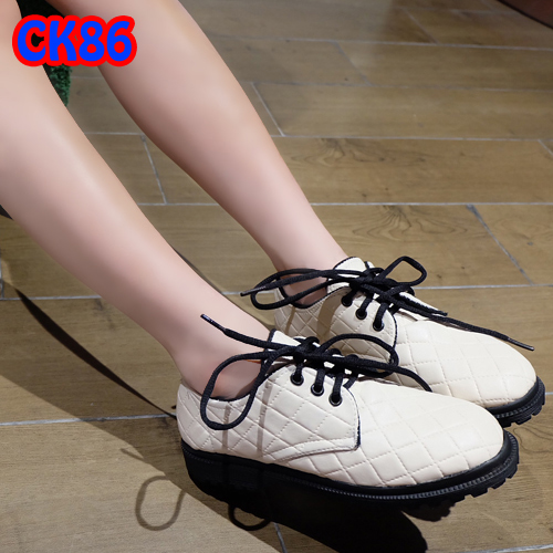 Flat Shoes Tali Sneakers Sol Karet (CK86 Cream)