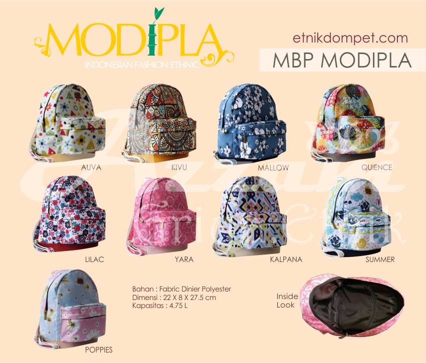 Grosir Tas / Dompet Wanita Modipla Ransel Mini Backpack