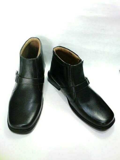 Rasheda sepatu PDH pria kulit asli M 01