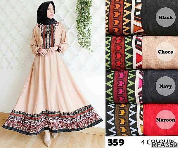 Gamis Dewasa | Baju Muslim | Busana Muslim | Bahan Rosewood