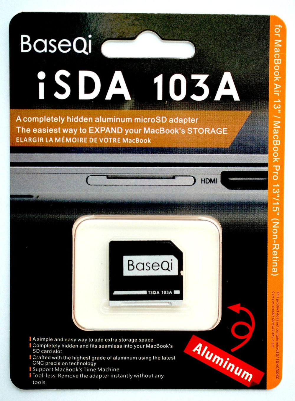 BASEQI 103A Micro SD Card Macbook Air 13