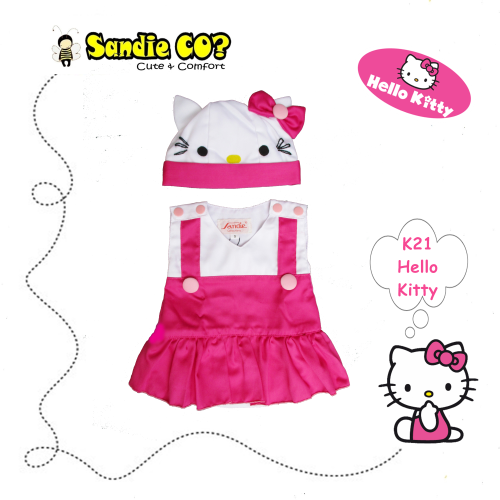 Baju Dress Bayi Jumper Kostum Karakter Hello Kitty Lucu Cantik