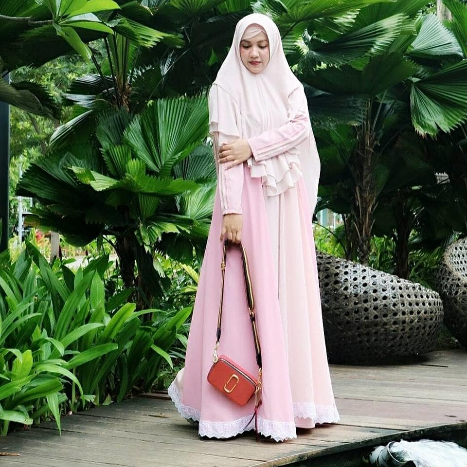 Baju GAMIS Wanita SET BERGO SYARI Party Edition MOZALENA by AZIGHAH