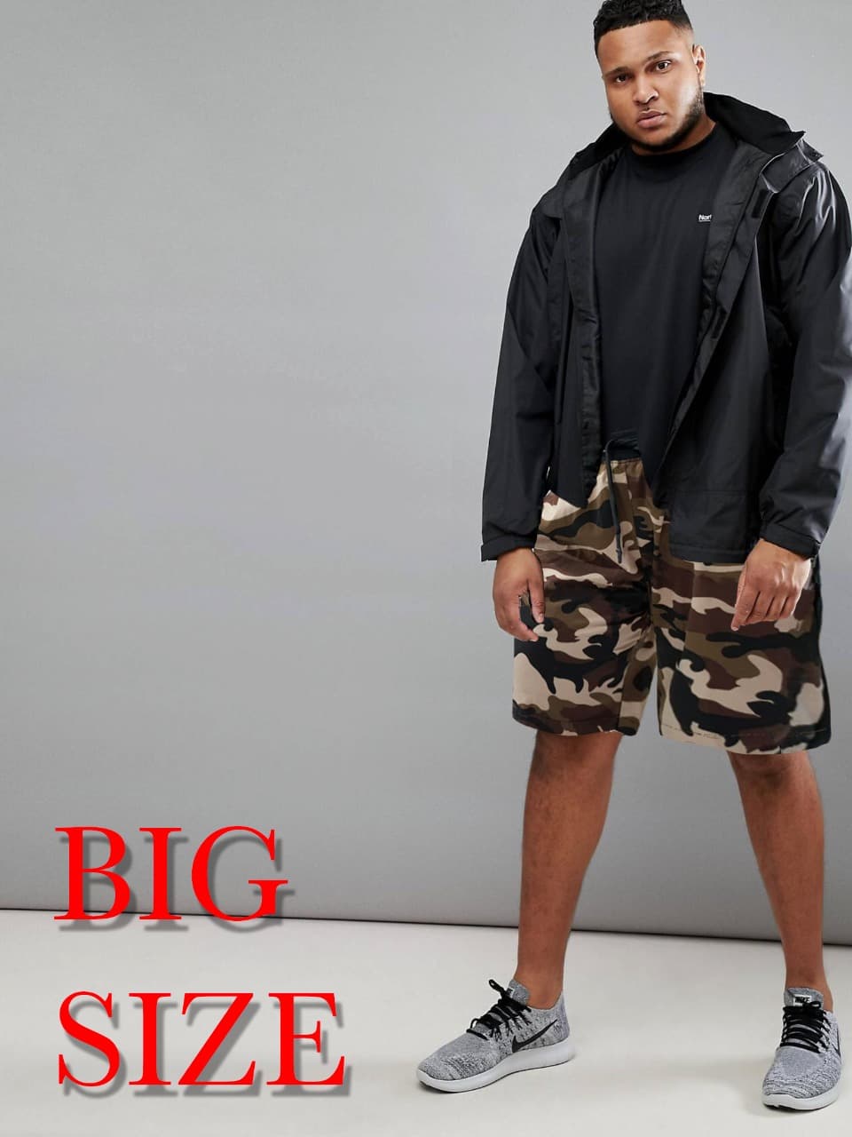 Okechuku ECO Celana Pendek JUMBO Motif Army Fashion BIG SIZE Pria