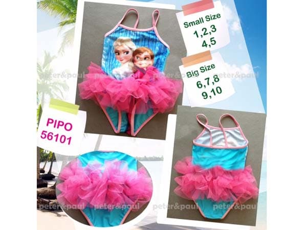 Baju Renang Anak Frozen Anna Elsa Baju Olahraga Anak Perempuan Impor