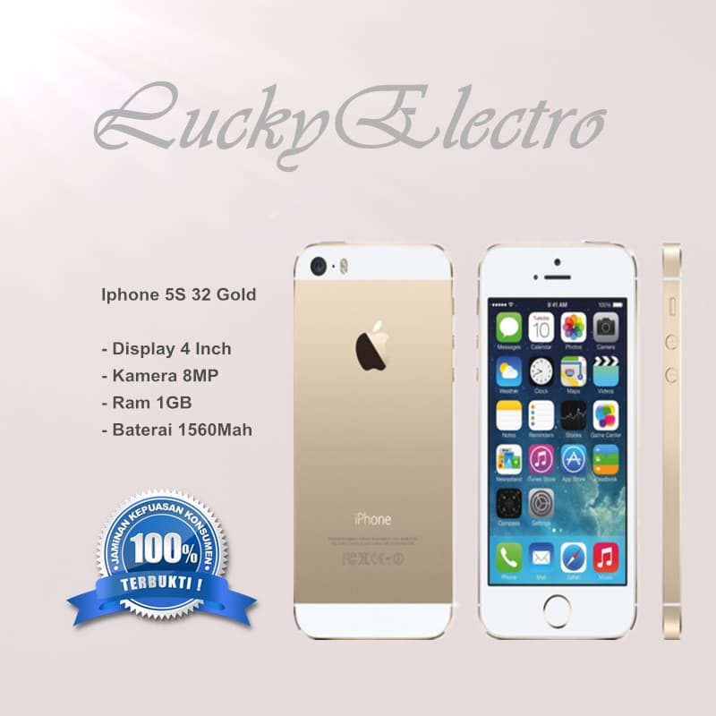 Iphone 5s 32gb Gold Garansi Toko