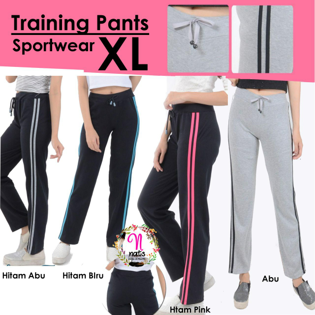 Training Pants XL Celana Running Pants Celana Lari Gym Olahraga Wanita