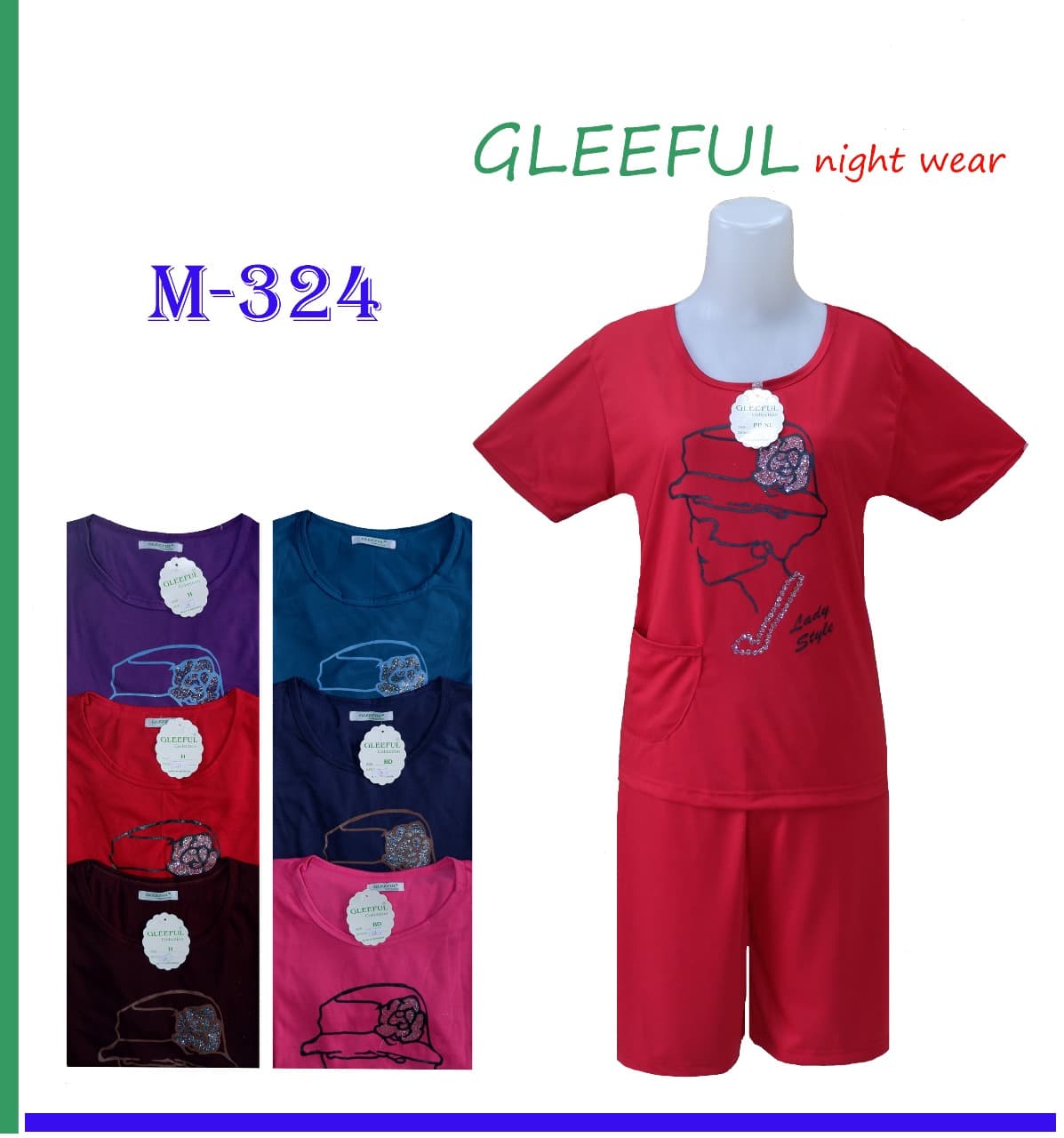 Fortune Fashion Piyama Cp Bee Blue Daftar Harga Terkini dan Source Baju Tidur .
