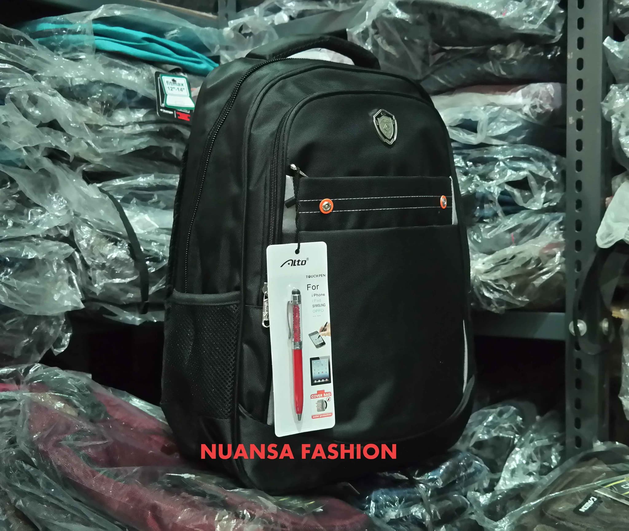 Backpack Tas Ransel Laptop ALTO 72033 Ori Free Raincover