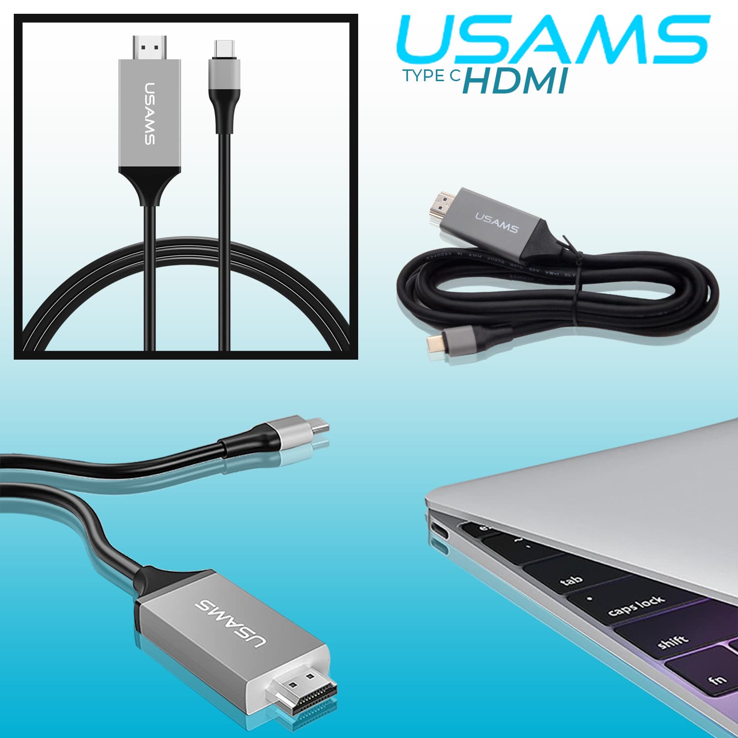 HARGA MURAH Page 4649 of 5009 Kabel Type C To Hdmi Cable Tv Monitor Projector 2m Usams