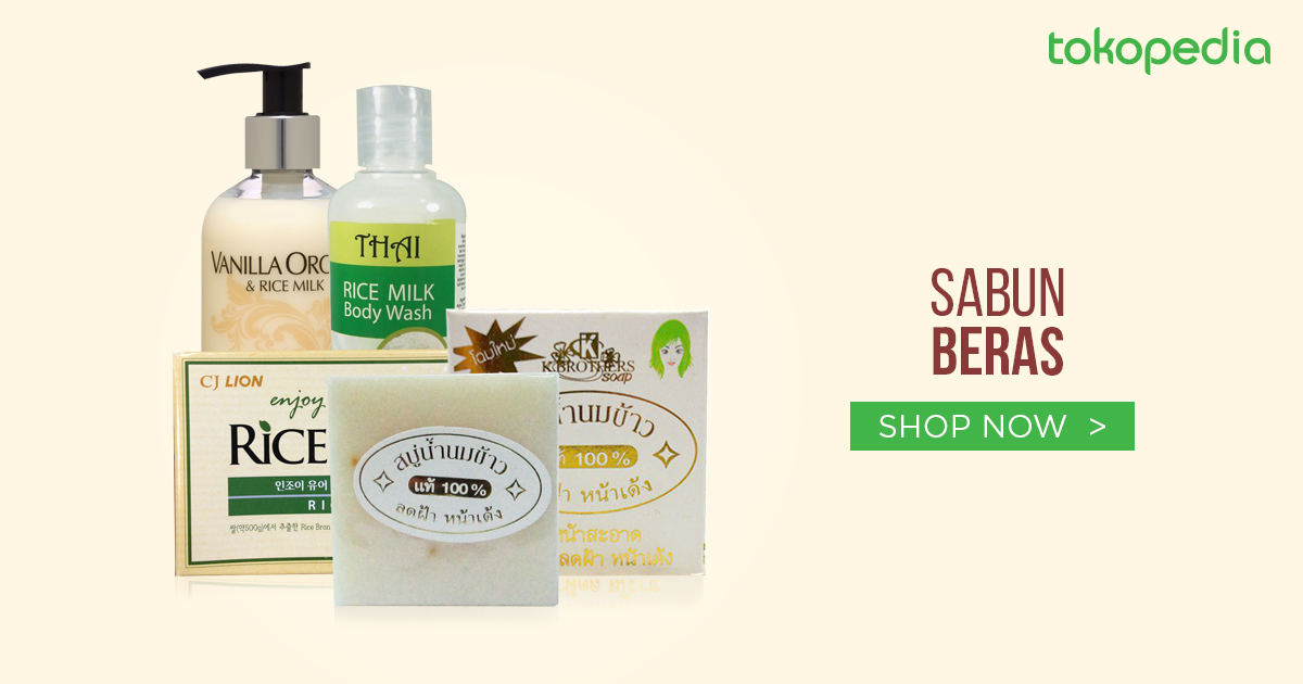 jual sabun beras Thailand ori