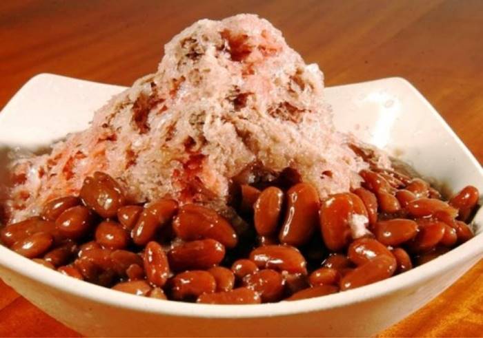 makanan khas palembang - es kacang merah