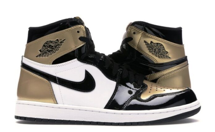 Jual SEPATU BASKET Pria AIR JORDAN AJ 1 Mid Stain Gold Original | Termurah di Indonesia 