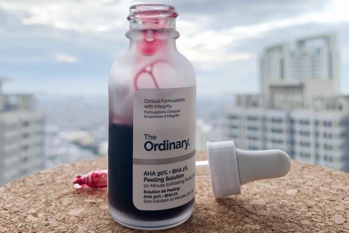 review the ordinary aha bha peeling solution