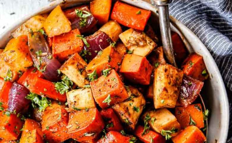 Honey roasted veges