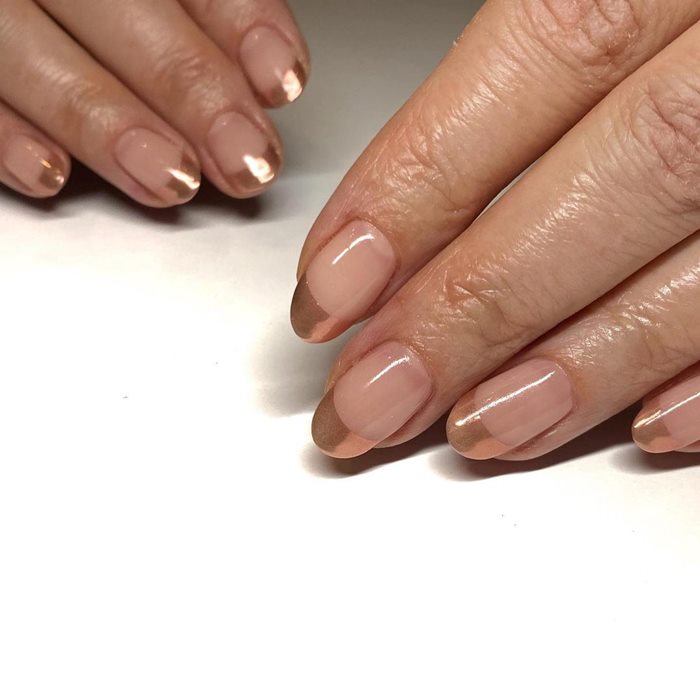 Rose Gold Nail Art