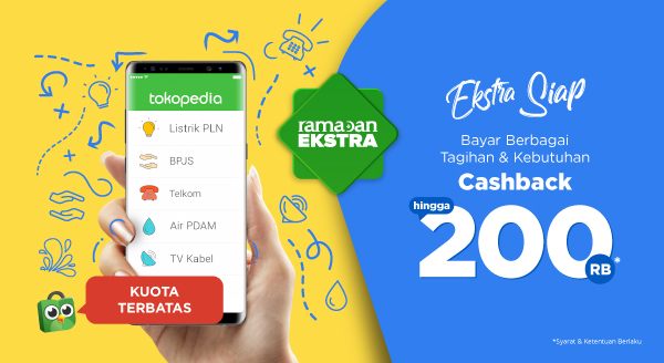 Ekstra Siap. Bayar Berbagai Tagihan & Kebutuhan Cashback hingga 200RB.