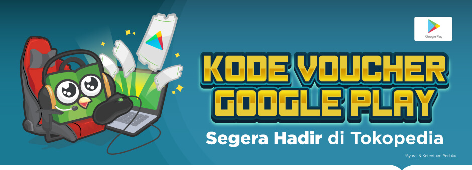 Kode Voucher Google Play Akan Hadir Di Tokopedia