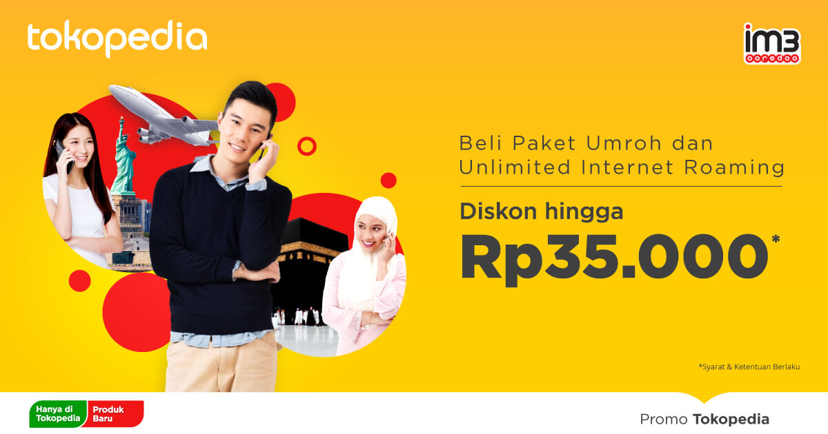 Hemat Beli Paket Umroh Internet dengan Indosat - Tokopedia