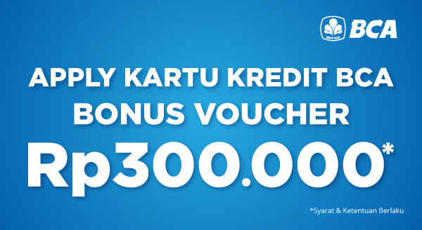 Apply Kartu Kredit, Bonus Voucher hingga Rp 1 juta