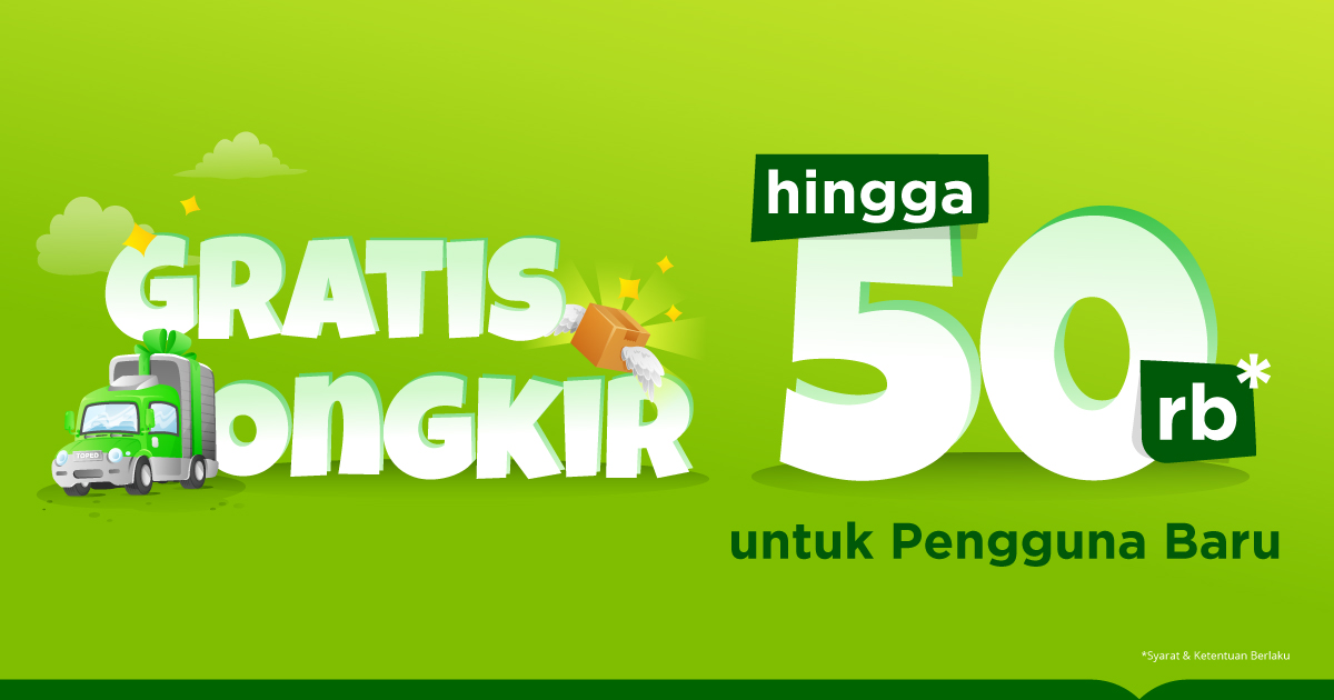 Promo Gratis Ongkir s.d Rp50.000 Khuss Pengguna Baru ...