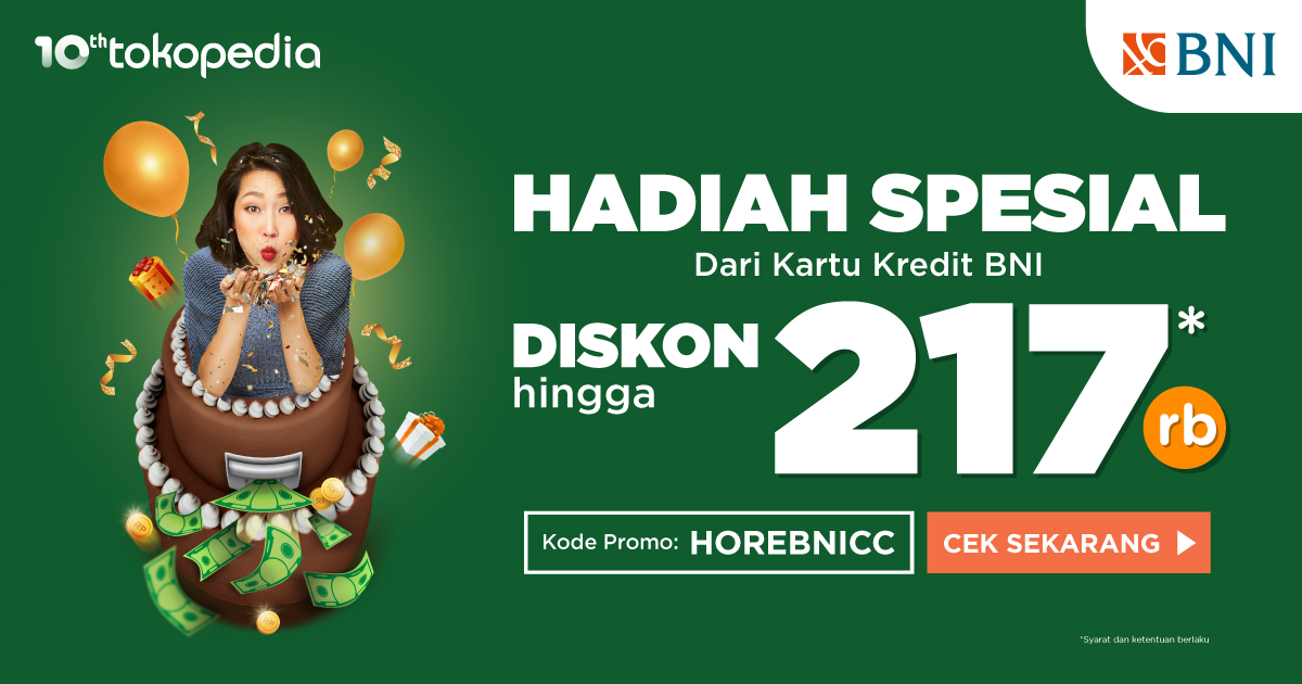 Promo Kartu Kredit BNI, Diskon hingga Rp217.000