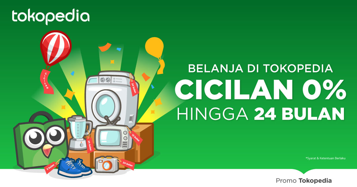 Cicilan 0% Tokopedia - Khusus Belanja Pakai Kartu Kredit