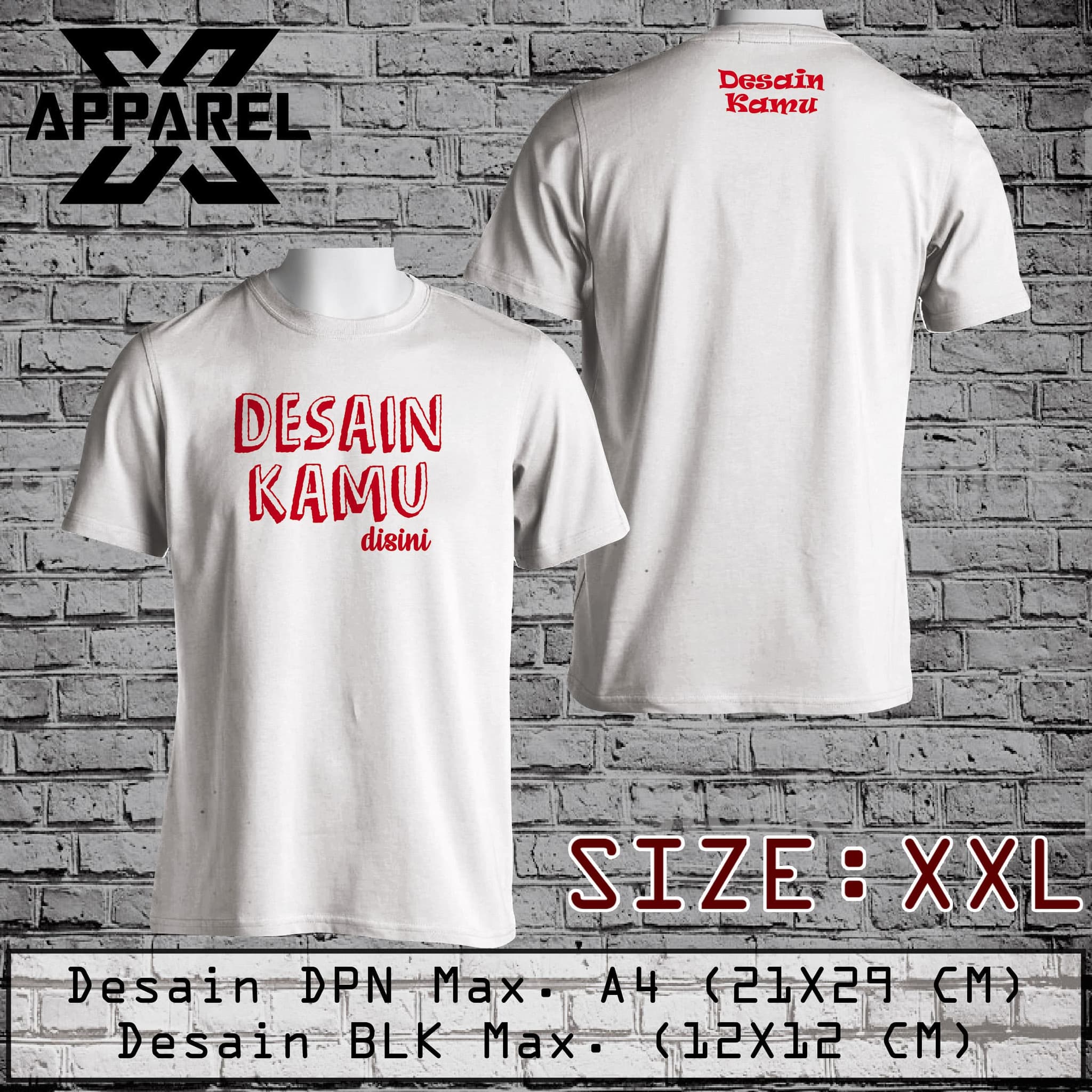 Desain Tulisan Baju Kaos Distro Depan Belakang - Desain ...