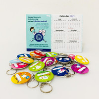 Jual Gantungan Kunci Reward 25pcs 25pcs Kalender Souvenir Non Custom Kota Yogyakarta Gepro Id Tokopedia
