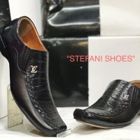 Sepatu Pantofel Pria Kulit Louis Vuitton Original Indonesia Warna Htm