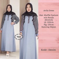 Baju Atasan Gamis Syari Murah Jumbo Elsire Camaline Avila Dress