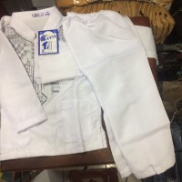 Setelan baju koko anak bordir hitam ukuran 3 warna/putih