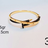 Gelang / Black / Gold / Variasi / Emas / kadar 375 UBS