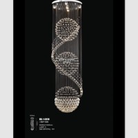 Lampu hias gantung kristal minimalis dekorasi void 818-45x132