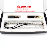 Drl led Crystal Running sein Lampu Alis Crystal A3 Senja Biru-Kuning