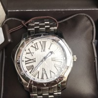 JAM TANGAN PRIA AIGNER LAZIO A42000 GENTS WATCH STAINLESS STEEL WHITE