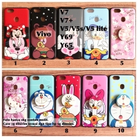 Softcase pop socket disney Vivo V7 V7 plus V5 V5s Y69 Y65 MURAH