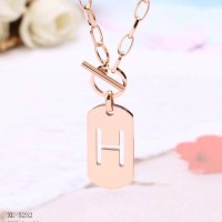 Kalung Titanium Steel Hermes Tidak Luntur dan Tidak Karat