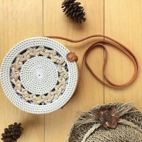 Jual Tas Rotan Braid White/Tas Raisa Bali Lombok/Rattan Bag/Tas Kekinian Murah
