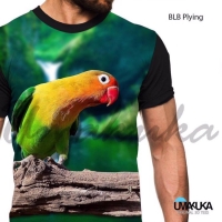 Blb flying kaos burung kicau mania lovebird 3d fullprint