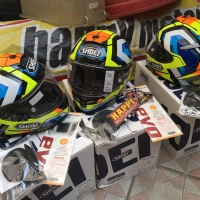 Helm Fullface Shoei X-14 Brink Ori Japan TC-1 Yellow M L XL + antifog